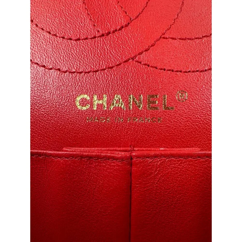CHANEL Red Calfskin 2.55 Reissue Chevron Flap Small GHW